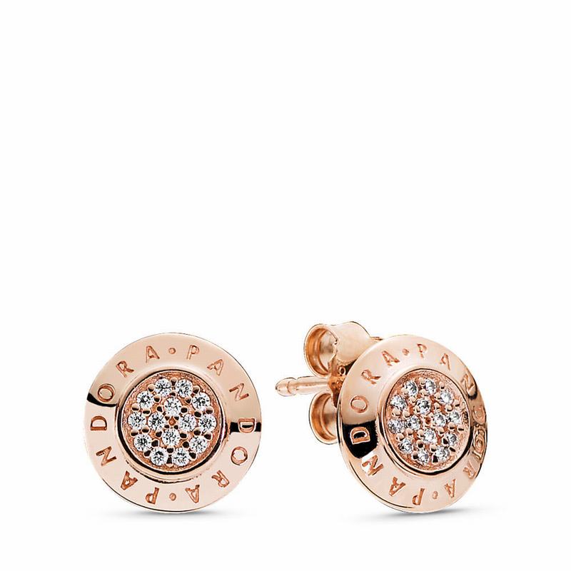 Pandora Australia Rose™ Signature Stud Earrings | YMVRAN592